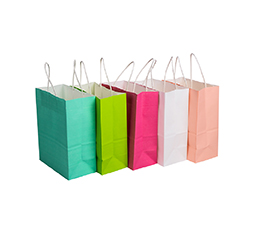 Plain color kraft paper bag